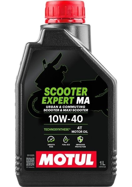Scooter Expert 10W/40 Ma 4t 1 Lt 4 Zamanlı Technosynthese Motosiklet Yağı
