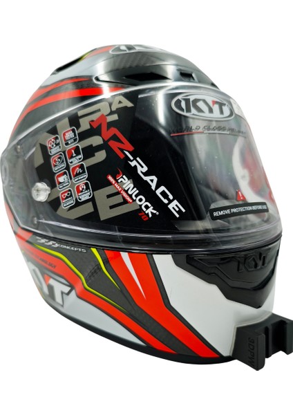Kyt Nz-Race Carbon Kask Uyumlu Chinmount Aksiyon Kamera Çene Bağlantı Aparatı Seti
