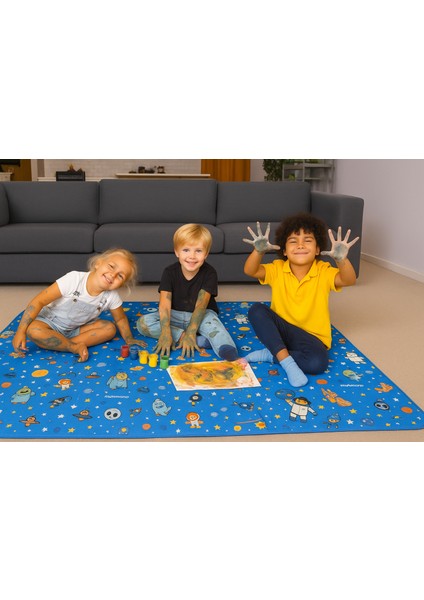 Mama Sandalyesi Altı ve Aktivite Bakım Örtüsü - Sıvı Geçirmez Yıkanabilir - 145X120CM modelleri