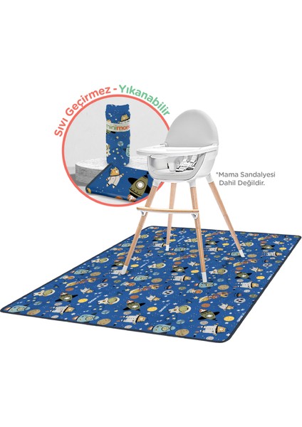 Mama Sandalyesi Altı ve Aktivite Bakım Örtüsü - Sıvı Geçirmez Yıkanabilir - 145X120CM indirimleri