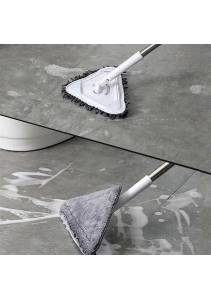 Teleskopik Saplı 150 cm Üçgen Mop Cam Duvar Tavan Fayans Parke Temizleyici Mop fiyatları