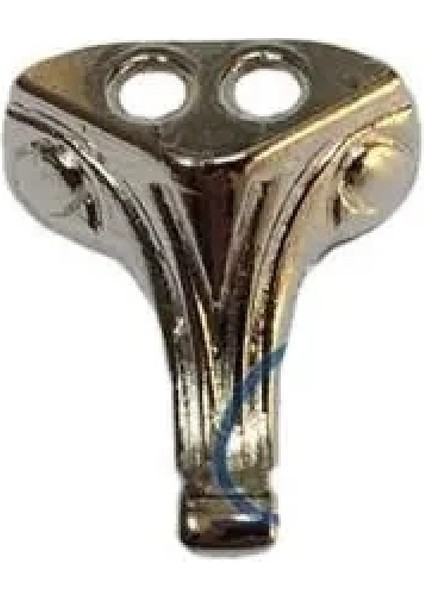 Moda Ahşap Sandık Ayağı, Kutu Ayak 1,5 cm - Nikel, 100 Adet