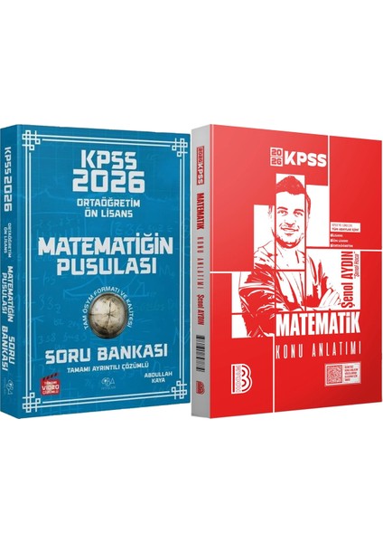 Lise Ortaöğretim Ön Lisans Matematiğin Pusulası Soru Çözümlü - 2026 Kpss Matematik Konu Anlatımı
