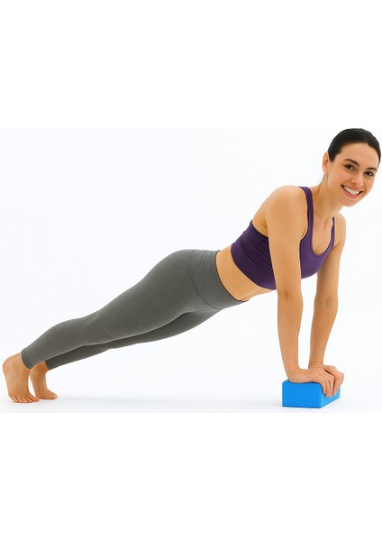Çiftli Tatlısert Eva Yoga Blok Pilates Bloğu Eğimli Kenar Kaymaz Yüzey Denge Blokları