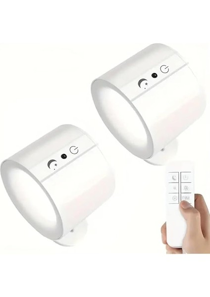 Duvar Lambası,1 ADET,3000MAH USB Şarj Edilebilir Pilli LED Duvar Aplikleri, 3 Renk Sıcaklığı ve Parlaklık Kısılabilir Dokunmatik ve Uzaktan Kumanda, Kablosuz Duvara Monte Okuma Lambası Işığı modelleri