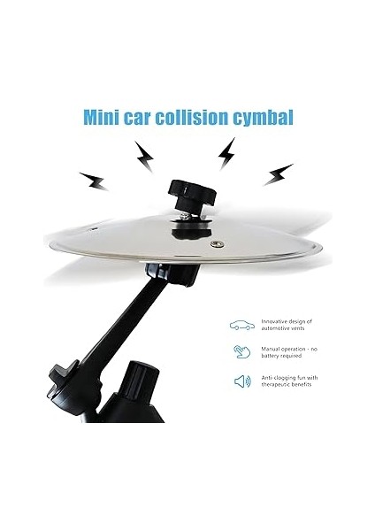 Drum Crash Cymbal, Mini Drum Crash-Clip, Araç Davul Havalandırma Yarığı, Bu Akıllı Mini Havuz ile Her Sürüşte Hareket Sağlar! Monoton Trafik Sıkışıklığı ve Direksiyondaki Yorgunluğa Karşı fırsatları