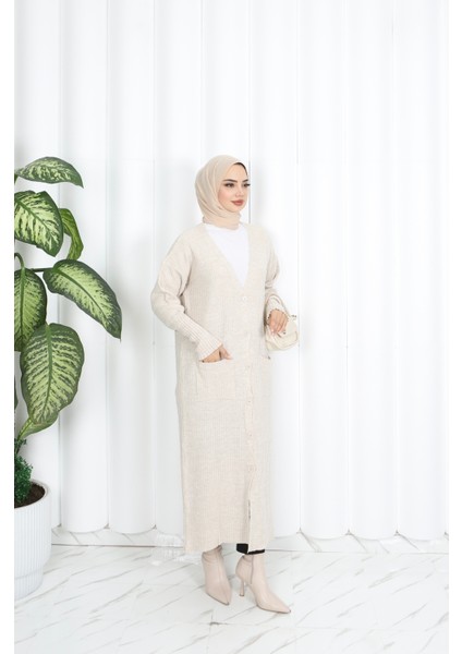 Cepli Uzun Triko Hırka fiyatları