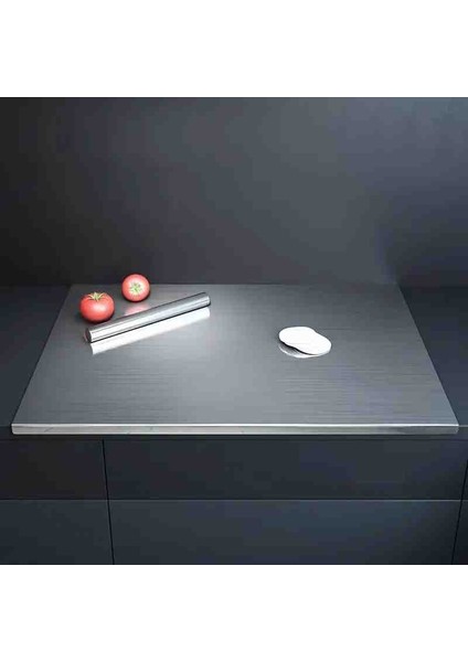 Paslanmaz Çelik Tezgah Üstü Kesme Doğrama Yoğurma Tahtası - L Kenar - Büyük Boy fırsatları