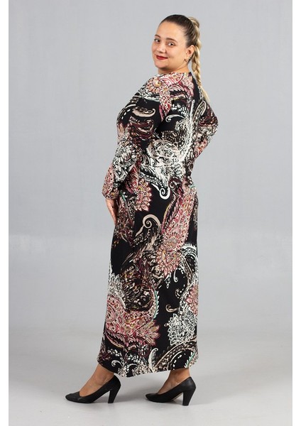 Büyük Beden Kalın Penye Pamuklu Elbise Termal Konfor & Yumuşak Dokunuş fırsatları