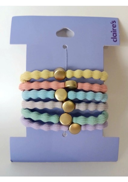 Claire's 6’lı Patel Renk Lastik Saç Tokası fiyatları