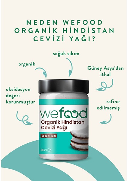 Organik Hindistan Cevizi Yağı 300 ml fiyatları