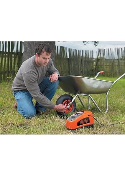 + Decker ASI300/QS Hava Kompresörü, Kırmızı/siyah fırsatları