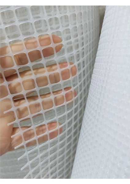 Metrelik Kanvas Büyük Delikli (10MM) Beyaz 25*100 cm