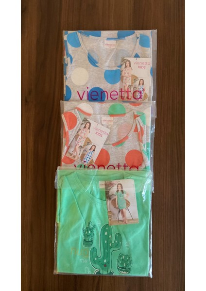 3 Adet 1 Paket Kız Çocuk Gecelik Pijama indirimleri