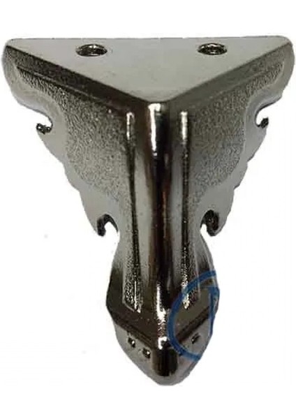 Kelebek Sandık Ayağı, Kutu Ayak 2,5 cm - Nikel, 100 Adet