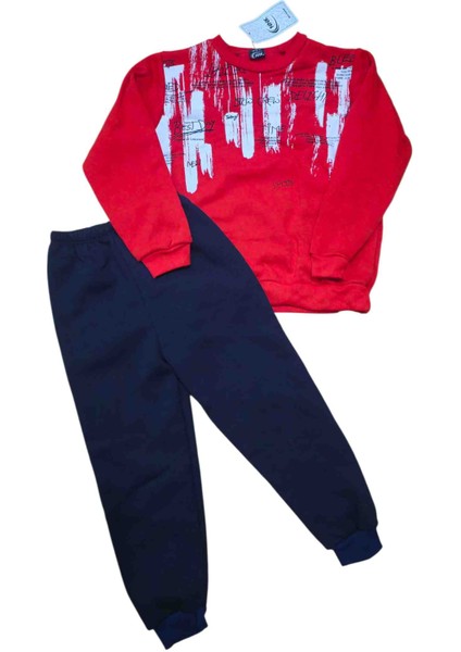 Şardonlu Kışlık Erkek Çocuk Eşofman Takımı fırsatları