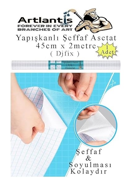 Asetat Şeffaf Folyo 45X2M fiyatları