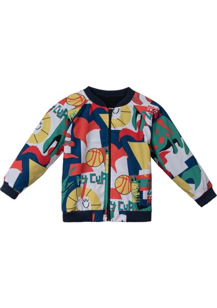 Erkek Bebek Kolej Tarzı 3’lü Takım – Renkli Ceket, Dinozor Desenli Sweatshirt ve Kot Pantolon | %100 Pamuk Bebek Takımı modelleri