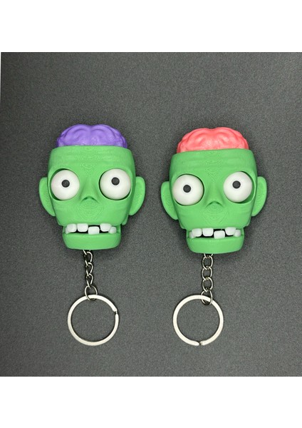 Cadılar Bayramı Zombi Hareketli Clicker Anahtarlık 2 Adet