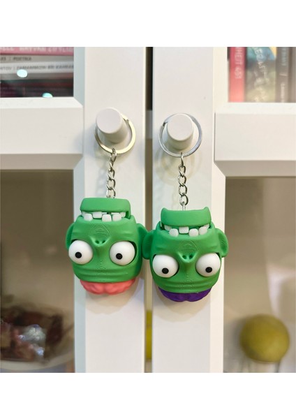 Cadılar Bayramı Zombi Hareketli Clicker Anahtarlık 2 Adet fiyatları