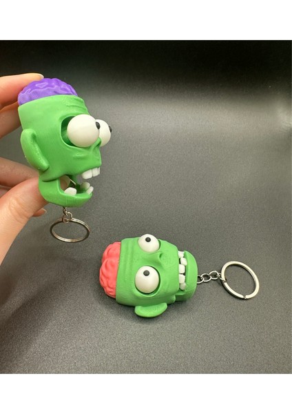 Cadılar Bayramı Zombi Hareketli Clicker Anahtarlık 2 Adet fırsatları