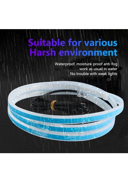 Uyumlu Gündüz Ledi Kaput Ledi Silikon 150 cm Beyaz Scfiat Bravo Easy indirimleri