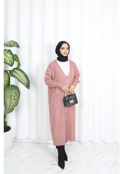 Cepli Uzun Triko Hırka fiyatları