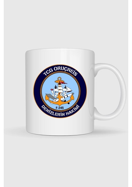 Tcg Oruçreis F-245 Tasarımlı Kupa Bardak