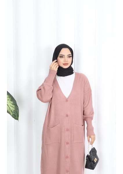 Cepli Uzun Triko Hırka fırsatları