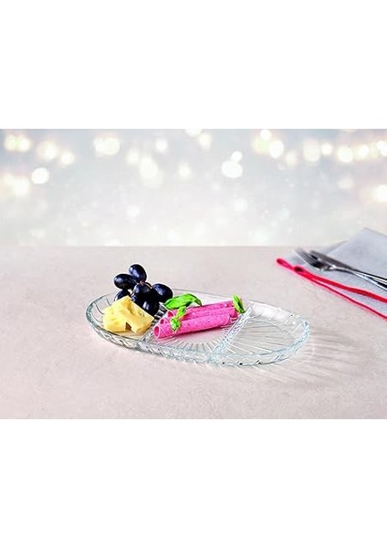 Tekli Elegant Bölmeli Oval Tabak 163X278 mm fiyatları