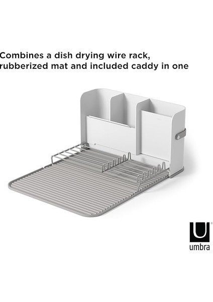 Sling Bulaşıklık, Katlanabilir Bulaşık Kurutucu, Caddy, Beyaz/gri indirimleri