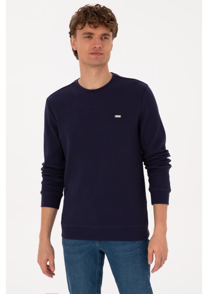 Erkek Mürdüm Sweatshirt 50316304-VR074