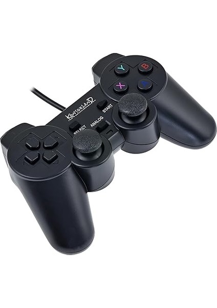 Kablolu Pc Gamepad – D-Input &amp; X-Input Destekli Çift Titreşimli USB Oyun Kolu (Siyah) fiyatları