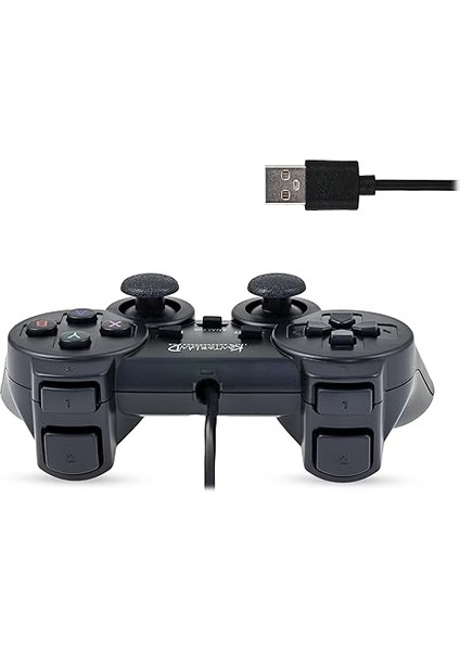 Kablolu Pc Gamepad – D-Input &amp; X-Input Destekli Çift Titreşimli USB Oyun Kolu (Siyah) modelleri