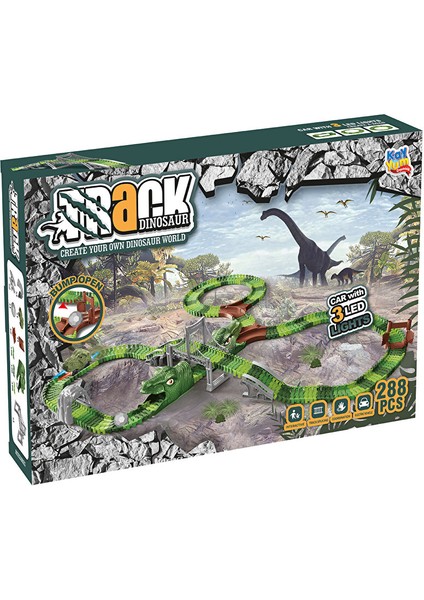 Dinozor Temalı Hareketli Raylar 288 Parça