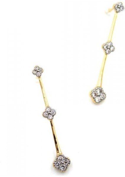 Ieg Vc Yonca Küpe - Altın