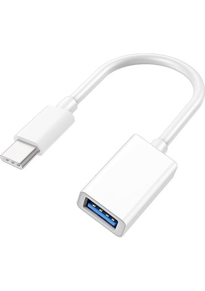 3.1 Type-C Otg Adaptör Kablo – Type-C’yi USB 3.0’a Dönüştüren Otg Dönüştürücü Kablo, Flash Bellek Bağlantısı Için Uyumlu
