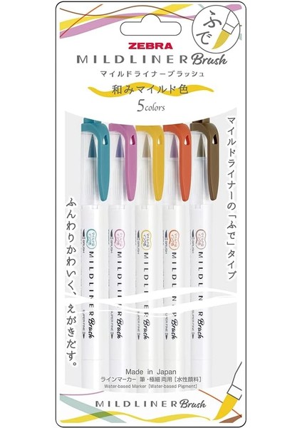 Mıldlıner Brush Pen 5c-Rc-N Set