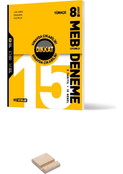 Hız Lgs 8. Sınıf Türkçe Meb Uyumlu Deneme Sınavı + Telefon Standı