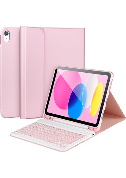 Ipad Air 11 M2 / M3 2025 2024 Uyumlu Uyku Modlu Kalem Bölmeli Klavyeli Tablet Kılıfı