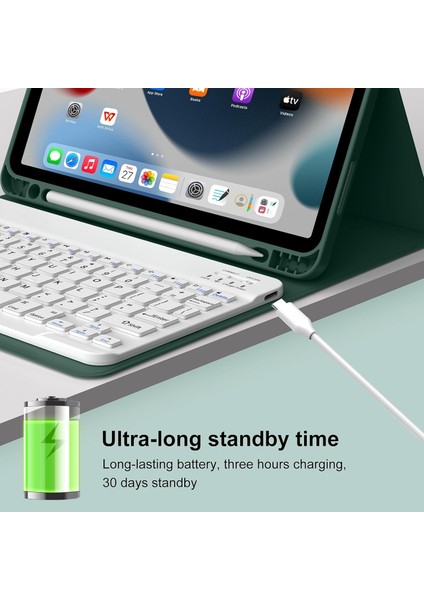 Ipad Air 11 M2 / M3 2025 2024 Uyumlu Uyku Modlu Kalem Bölmeli Klavyeli Tablet Kılıfı indirimleri