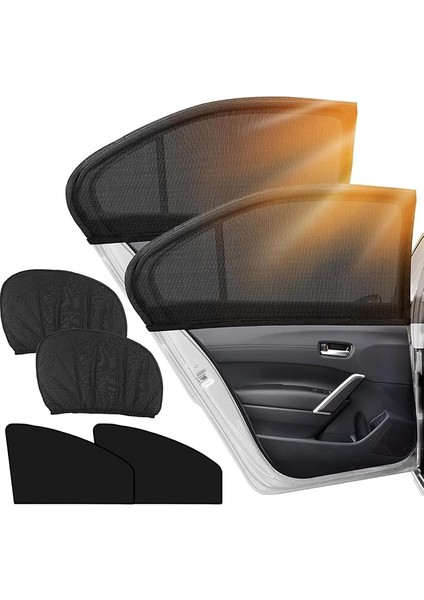 Güneşlik Araba Perdesi Yan Cam Perde Güneş Önleyici Oto Içi Güneşliği Için Sinekliği (2)