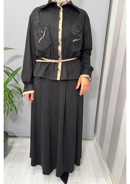 Süet Takım Siyah 3010-2012 modelleri