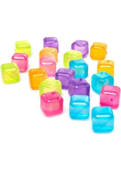 Renkli Tükenmez Plastik Buz Kalıbı Küpü 12'li fiyatları