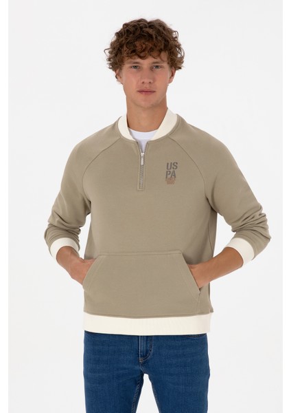 Erkek Açık Haki Sweatshirt 50316303-VR183