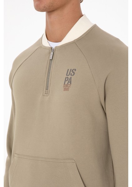 Erkek Açık Haki Sweatshirt 50316303-VR183