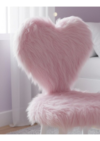 Pink Kalp Makyaj Sandalyesi fiyatları