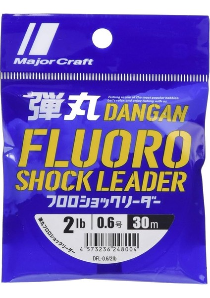 Craft Dangan Fluoro Shock Leader DFL-0.6/0.128MM./2LB/1.4KG/30MT.