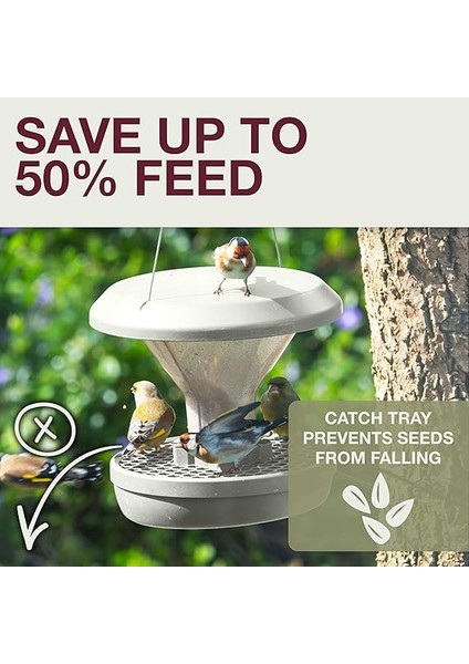 Kuş Yemi Silosu Davos Smart Birds. Kuşları Besleyin - Kemirgenler Değil! Asmak Için Sağlam ve Güvenilir. 2 Yem Odası. Ab'de Üretilmiştir. Açık Gri, 1 820 001KA modelleri