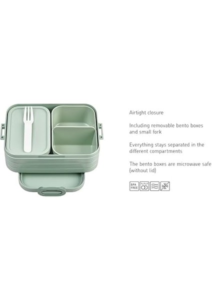 - Yemek Kutusu Take A Break Midi – Bölmeli Beslenme Kutusu – 4 Tereyağı Ekmeği Için Uygundur – 900 ml – Nordic Mauve modelleri